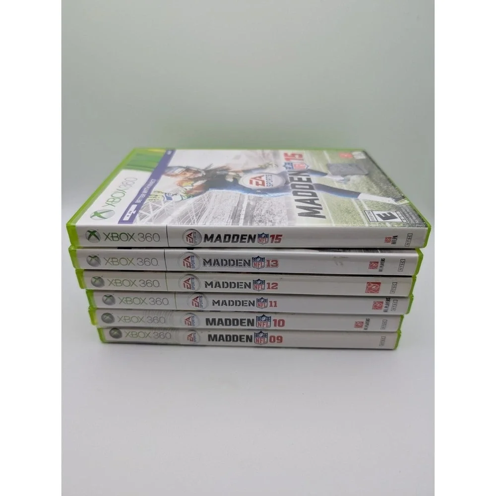 Madden NFL Lot 09‎ 10 11 12 13 (Microsoft Xbox 360, 2012) Tested Bundle
